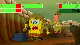 The Spongebob Movie Sponge out of Water Food Fight With Healthbars (FIXED)