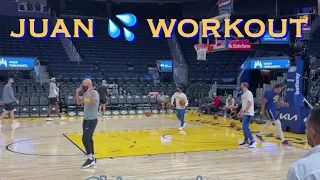 📺 Juan Toscano-Anderson workout/threes/dunks pregame Golden State Warriors b4 Memphis Grizzlies