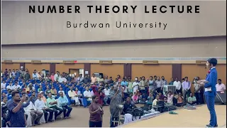 Number Theory Lecture | University of Burdwan