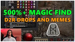 [D2R] 500%+ Magic Find Diablo 2 drops and memes - Stream Highlights #1