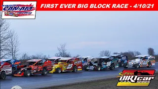 I try to qualify with the big blocks! First race in the Super DIRTcar Series