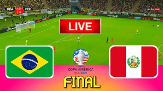 BRAZIL vs PERU - Final Copa America 2024 | Full Match All Goals | Live Football Match