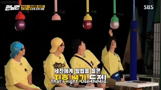 Song ji hyo Funny Cute and Scary playing Hang up balloons (Running man ep 508)