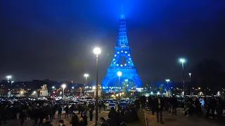 ویدیوی زیبای شب ۲۰۲۲ پاریس برج ایفل Belle vidéo de la nuit 2022 Paris Tour Eiffel