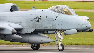 USAF A10 THUNDERBOLT LANDINGS | United States Air Force | Warthogs at Prestwick Airport PIK