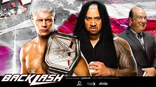 WWE Backlash 2024 Cody Rhodes Vs Solo Sikoa For Undisputed WWE Championship