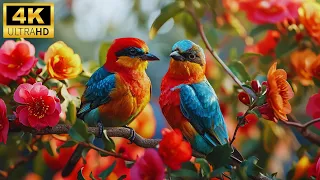 The World Of BIRDS In 4K - Colorful Breathtaking Birds With Relaxing Music