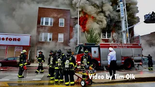 Chicago 2-11 Alarm Fire with Hazmat