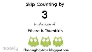 Skip Counting by 3's - To Where is Thumbkin