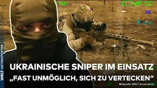 UKRAINE-KRIEG: Ukrainische Sniper im Einsatz! Sie haben Putins Truppen im Fadenkreuz | WELT Reporter