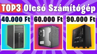 💻 TOP 3 Olcsó Számítógép Játékra 100.000 Forint alatt 2020 💻