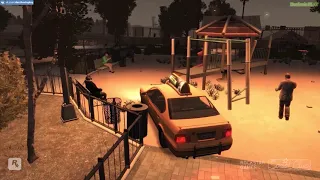 Играем в GTA 4 - Баг с качелями