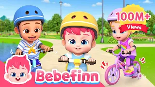 Ride a Bike! 🚲 | Outdoor Play and Learning | Bebefinn Nursery Rhymes