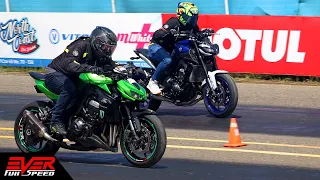 CB1000R 🆚Yamaha MT-09 🆚 Z1000 🆚 GSX-S750 🆚 FZ1 🚀 DRAG RACES 🔥 7ma válida piques Barranquilla 2021