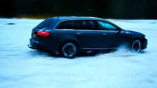 ЗИМА AUDI A6 C6 3.0 TDI QUATTRO 4K WINTER SNOW