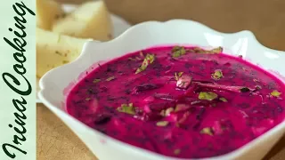 Холодный Свекольный Суп на Кефире ✅  Латышская кухня ✧ IrinaCooking