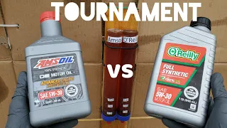 Amsoil vs O'Reilly motor oil tournament!