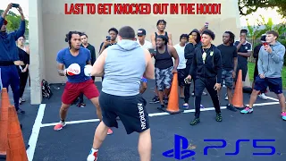 Last To Get Knocked Out In The Hood Wins A PS5!