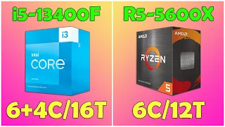 i5-13400F vs Ryzen 5 5600X. Who's better?