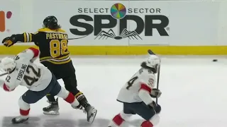 Pastrnak illegal check to the head of Forsling - Have your say!