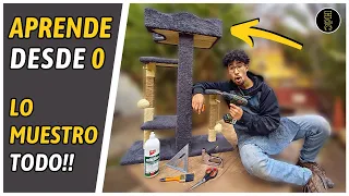 👉TUTORIAL COMPLETO! Cómo FABRICAR RASCADORES PROFESIONALES😻 De PRINCIPIANTE a AVANZADO