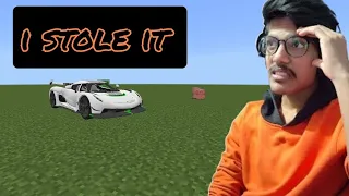 I Stole @TheCosmicBoy1 Car In Minecraft||Stealing Series #1||MasterRohanGamer||Minecraft In Telugu