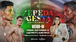 WILLIAM ZEPEDA VS. MERCITO GESTA  WEIGH-IN