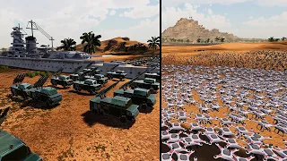 Can Army And Patriot Systems Survive 2.000.000 Explosive Drones? - Ultimate Epic Battle Simulator 2