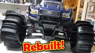 Traxxas 8s X-Maxx Re-Build with Paddle Tires this Xmaxx is like new again!!