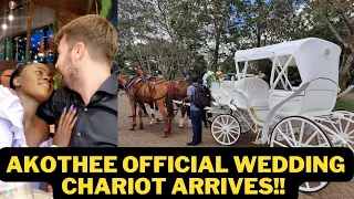 OFFICIAL AKOTHEE & OMOSH WEDDING CHARIOT RIDE ARRIVES AT VENUE!!
