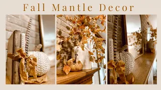 Fall Mantle Decorating Ideas + Cozy Fall Decor + Thrift Haul + Decorate With Me + Decor Ideas