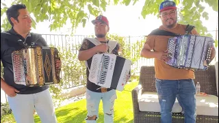 Duelo de acordeones con don Mario rosas el rey del acordeón y amigos😱