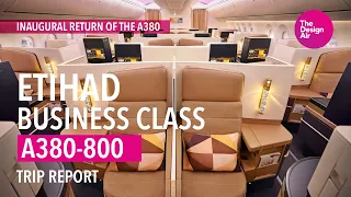 First Flight! Etihad A380 Inaugural Business Class Trip Report