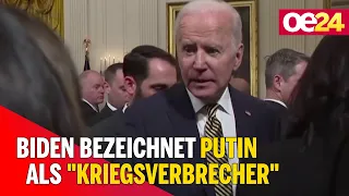 Biden bezeichnet Putin als "Kriegsverbrecher"