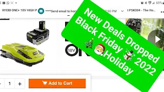 👉Just Dropped🔥 Ryobi Buy 1 Get 1 FREE 🎅🎄Black Friday 2022 Holiday Deals