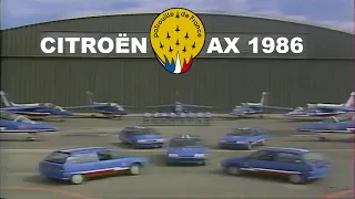 Citroën AX avec la Patrouille de France en Alphajet - 1986
