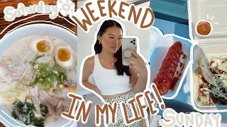 COLLEGE DIARIES | weekend in my life, food truck festival, shopping, tacos & hot cheetos elote!
