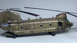 PreBuilt 1/72 MH-47E SOA Chinook Helicopter model (Built from Italeri kit)