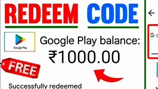 Free Redeem Code | Free Redeem Code App | Today Free Redeem Code | Google Play Free Redeem Code App