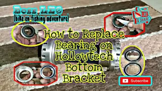 DIY/How to Replace Bearings on Hollowtech Bottom Bracket/Boss LEO