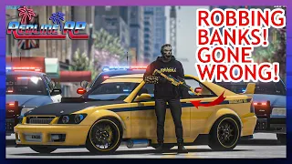GTA 5 Roleplay - RedlineRP - LIBERTY CITY BANK HEIST GONEWRONG!   # 285