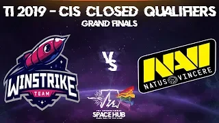 Winstrike vs Na'Vi Game 1 - TI9 CIS Regional Qualifiers: Grand Finals