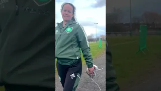 What would you be if you weren't a footballer? with the Celtic Women's Team 🍀🤔