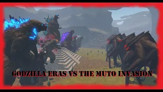 ALL GODZILLA ERAS vs the MUTO INVASION (Roblox Kaiju Universe)