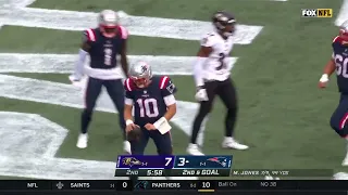 Mac Jones first career rushing touchdown - Patriots vs Ravens - NFL Week 3 2022