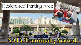 PASAY CITY MANILA NAIA TERMINAL 3.ARRIVAL DESIGNATED PARKING AREA.NAIAX SKYWAY.