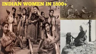 Rare beautiful Indian women in 1800+ ancient India / Vintage photos of indian woman