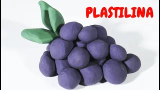 Cómo hacer unas uvas de plastilina fácil paso a paso explicado - playdoh