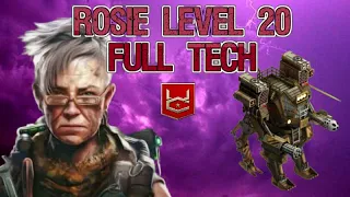War Commander Rosie Level 20 & Full Tech Test.