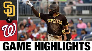 Padres vs. Nationals Game Highlights (7/16/21) | MLB Highlights